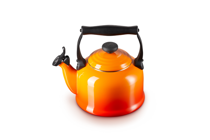 Le Creuset Traditional 2L Volcanic Kettle, durable enamel finish, available at Keans Claremorris