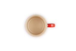 Le Creuset Stoneware Cappuccino Mug 200ml in Cerise red, durable and stylish – available at Keans Claremorris.