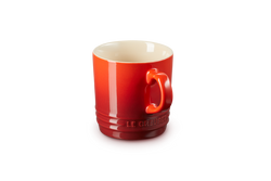 Le Creuset Stoneware Cappuccino Mug 200ml in Cerise red, durable and stylish – available at Keans Claremorris.