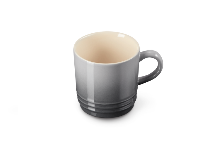 Le Creuset Stoneware Cappuccino Mug 200ml in Flint color – durable, stylish ceramic cup | Keans Claremorris