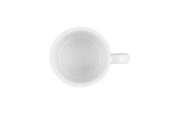 Le Creuset 350ml White Stoneware Mug, durable and stylish, available at Keans Claremorris.