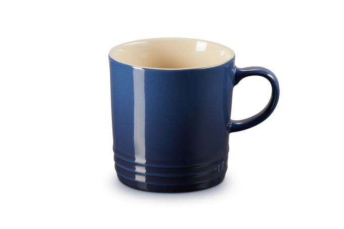 Le Creuset 350ml Ink Stoneware Mug, durable and stylish, available at Keans Claremorris.
