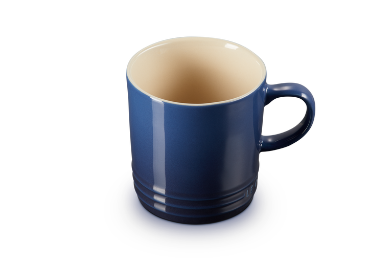 Le Creuset 350ml Ink Stoneware Mug, durable and stylish, available at Keans Claremorris.