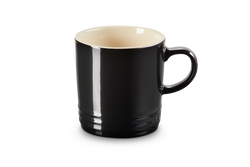 Le Creuset Stoneware Mug 350ml Black Onyx, durable scratch-resistant glaze, heat-retentive, dishwasher safe – Keans