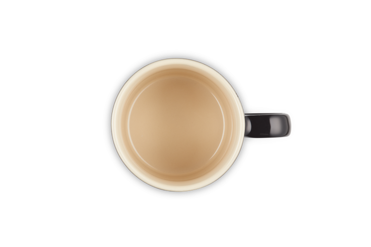 Le Creuset Stoneware Mug 350ml in Black Onyx, durable and stylish, available at Keans Claremorris.