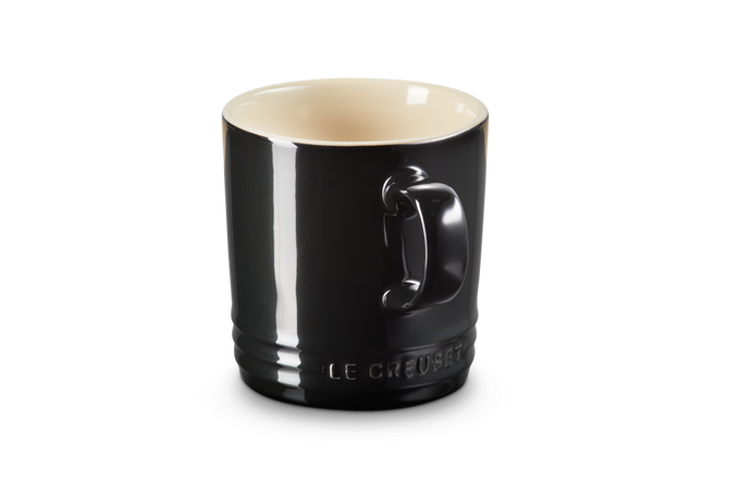 Le Creuset 350ml Black Onyx Stoneware Mug, durable and stylish, available at Keans Claremorris.