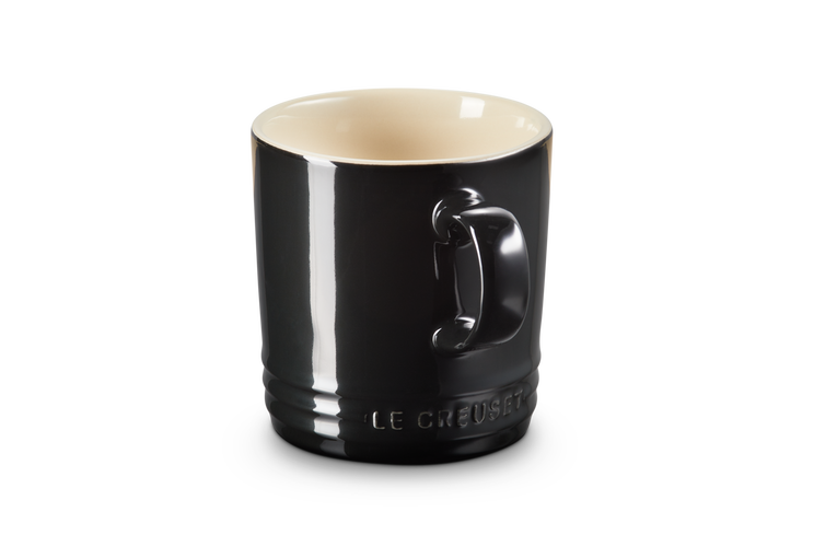 Le Creuset 350ml Black Onyx Stoneware Mug, durable and stylish, available at Keans Claremorris.