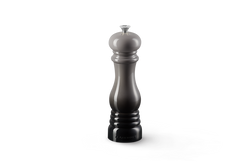 Le Creuset 21cm Flint Pepper Mill with adjustable ceramic grinder, durable ABS plastic – available at Keans Claremorris.