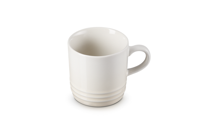 Le Creuset Stoneware Cappuccino Mug 200ml in Meringue color - Durable, stylish coffee cup | Keans Claremorris