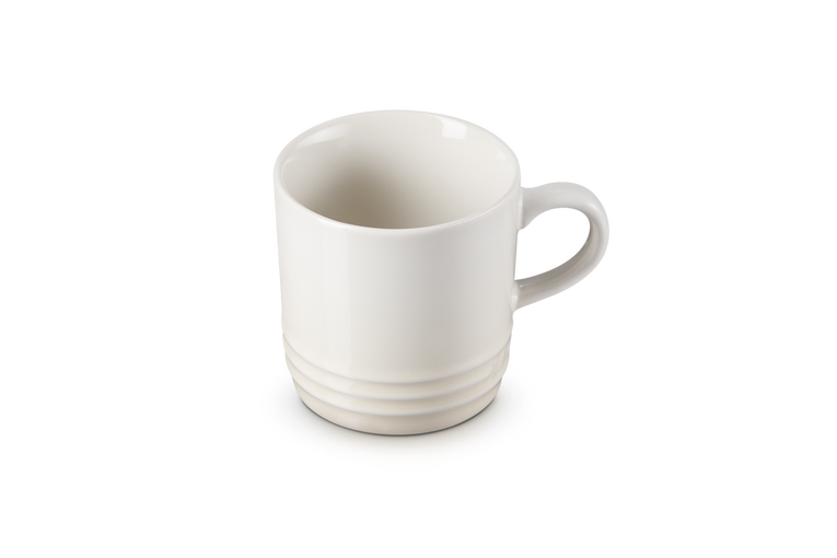 Le Creuset Stoneware Cappuccino Mug 200ml in Meringue color - Durable, stylish coffee cup | Keans Claremorris