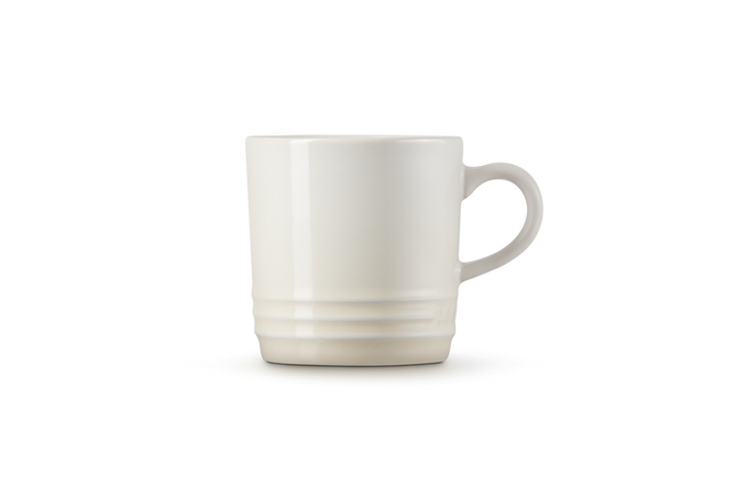Le Creuset Stoneware Cappuccino Mug 200ml in Meringue color – durable, stylish drinkware | Keans Claremorris