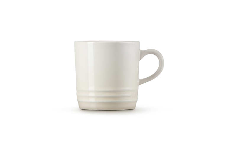 Le Creuset Stoneware Cappuccino Mug 200ml in Meringue color – durable, stylish drinkware | Keans Claremorris