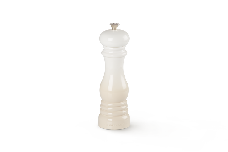 Le Creuset 21cm Meringue Pepper Mill with adjustable ceramic grinder, durable ABS, stylish design – Keans Claremorris
