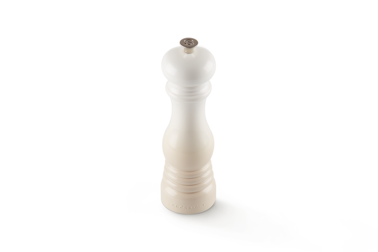 Le Creuset 21cm Meringue Pepper Mill, durable ceramic grinder, stylish kitchen tool – available at Keans Claremorris