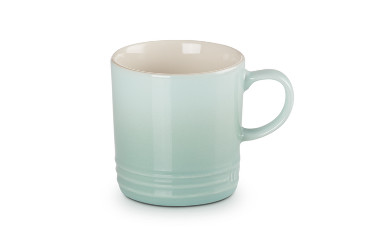 Le Creuset 350ml Sage Green Stoneware Mug, durable, heat-retentive, scratch-resistant glaze – available at Keans Claremorris.