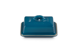 Le Creuset Butter Dish in Deep Teal - Durable Stoneware Butter Keeper | Keans Claremorris