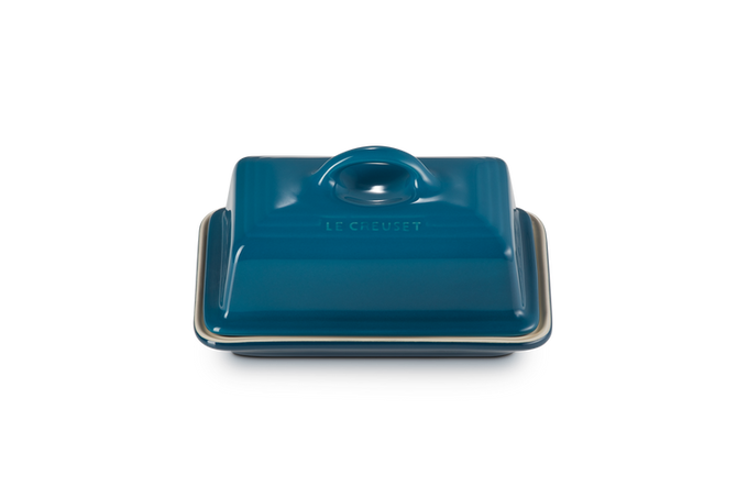Le Creuset Butter Dish in Deep Teal - Durable Stoneware Butter Keeper | Keans Claremorris