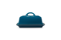 Le Creuset Butter Dish in Deep Teal, durable stoneware butter keeper – available at Keans Claremorris.