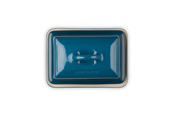 Le Creuset Butter Dish in Deep Teal, durable stoneware, stylish kitchen accessory - available at Keans Claremorris