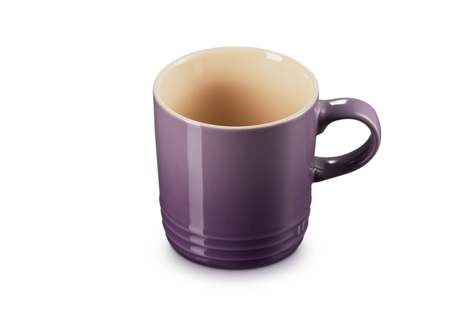 Le Creuset 350ml Ultra Violet Stoneware Mug, durable and vibrant, available at Keans Claremorris.