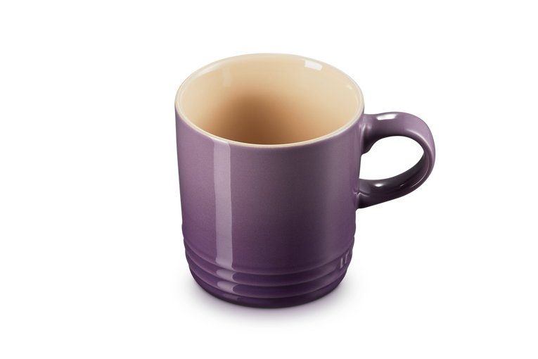 Le Creuset 350ml Ultra Violet Stoneware Mug, durable and vibrant, available at Keans Claremorris.