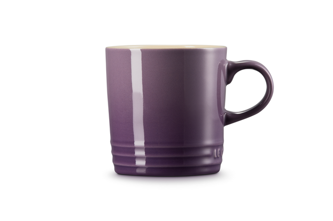 Le Creuset 350ml Ultra Violet Stoneware Mug, durable and vibrant, available at Keans Claremorris.