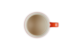 Le Creuset Stoneware Mug in Cerise red, durable and stylish, available at Keans Claremorris.