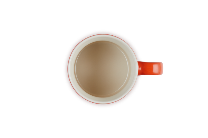 Le Creuset Stoneware Mug in Cerise red, durable and stylish, available at Keans Claremorris.