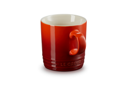 Le Creuset Stoneware Mug in Cerise red, durable and vibrant, available at Keans Claremorris.