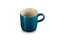 Le Creuset Stoneware Cappuccino Mug 200ml in Deep Teal – Durable, stylish coffee cup | Keans Claremorris