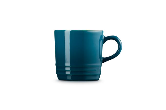 Le Creuset Stoneware Cappuccino Mug 200ml in Deep Teal – Durable, stylish coffee cup | Keans Claremorris