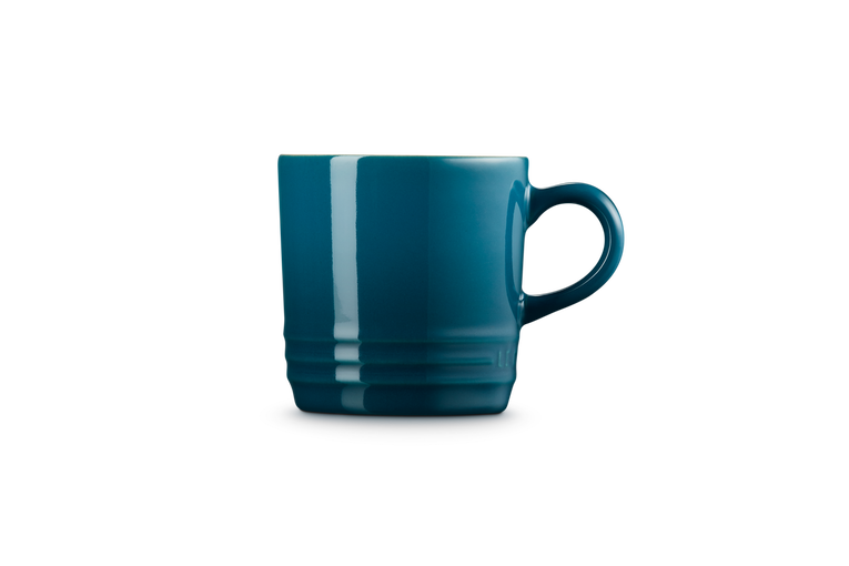Le Creuset Stoneware Cappuccino Mug 200ml in Deep Teal – Durable, stylish coffee cup | Keans Claremorris