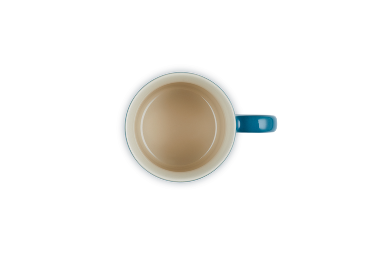 Le Creuset Stoneware Cappuccino Mug 200ml in Deep Teal – Durable, stylish coffee cup | Keans Claremorris