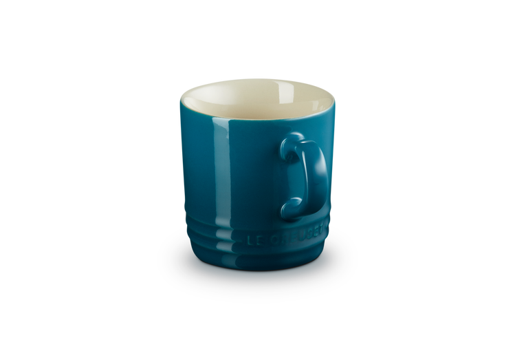 Le Creuset Stoneware Cappuccino Mug 200ml in Deep Teal – Durable, stylish coffee cup | Keans Claremorris