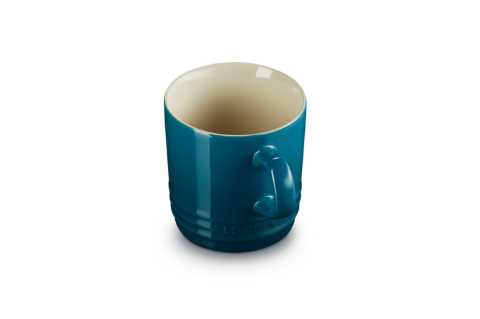 Le Creuset Stoneware Cappuccino Mug 200ml in Deep Teal – Durable, stylish coffee cup | Keans Claremorris