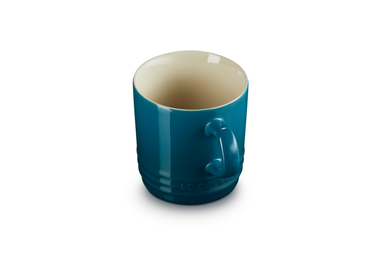 Le Creuset Stoneware Cappuccino Mug 200ml in Deep Teal – Durable, stylish coffee cup | Keans Claremorris