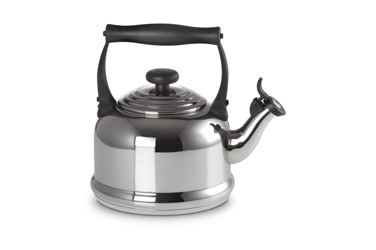 Le Creuset 2L Stainless Steel Traditional Kettle with whistle, induction base, ergonomic handle - Keans Claremorris