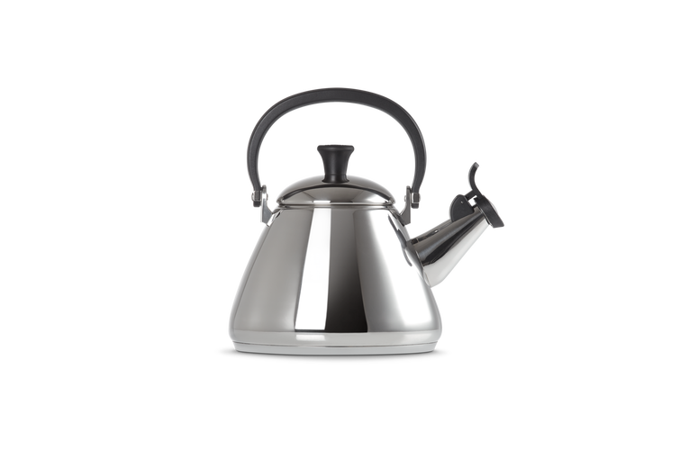 Le Creuset Kone Stainless Steel Kettle, sleek design, durable, perfect for boiling water - available at Keans Claremorris.