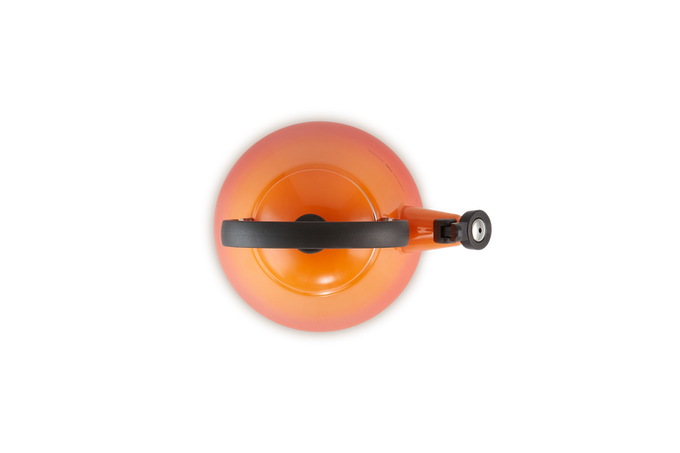 Le Creuset Kone Kettle 1.6L Volcanic red enamel, durable stovetop kettle – available at Keans Claremorris.