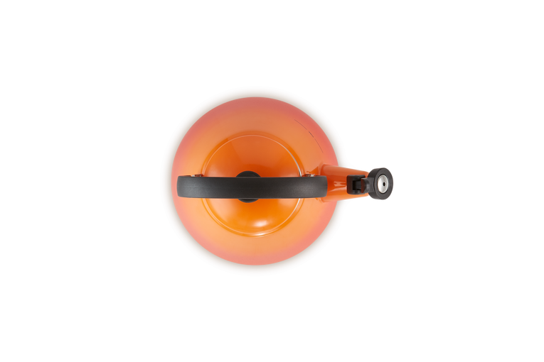 Le Creuset Kone Kettle 1.6L Volcanic red enamel, durable stovetop kettle – available at Keans Claremorris.