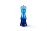 Le Creuset 21cm Azure Pepper Mill with adjustable ceramic grinder, durable ABS plastic – available at Keans Claremorris.