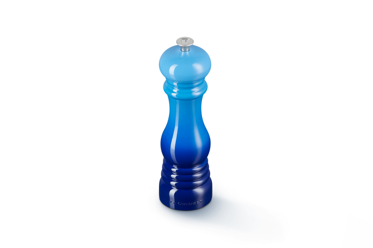 Le Creuset 21cm Azure Pepper Mill, durable ceramic grinder, stylish kitchen tool - available at Keans Claremorris