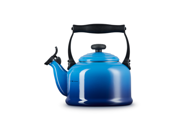 Le Creuset Traditional 2L Azure Kettle - Durable Cast Iron, Stylish Blue Finish | Available at Keans Claremorris
