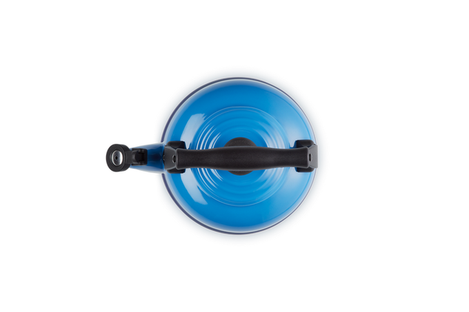 Le Creuset Traditional 2L Azure Kettle, durable enamel finish, perfect for boiling water - available at Keans Claremorris