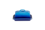 Le Creuset Azure Butter Dish, durable glazed stoneware, thermoresistant, scratch-resistant, dishwasher safe – Keans