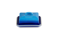 Le Creuset Butter Dish in Azure blue, durable stoneware, stylish kitchen accessory - Keans Claremorris