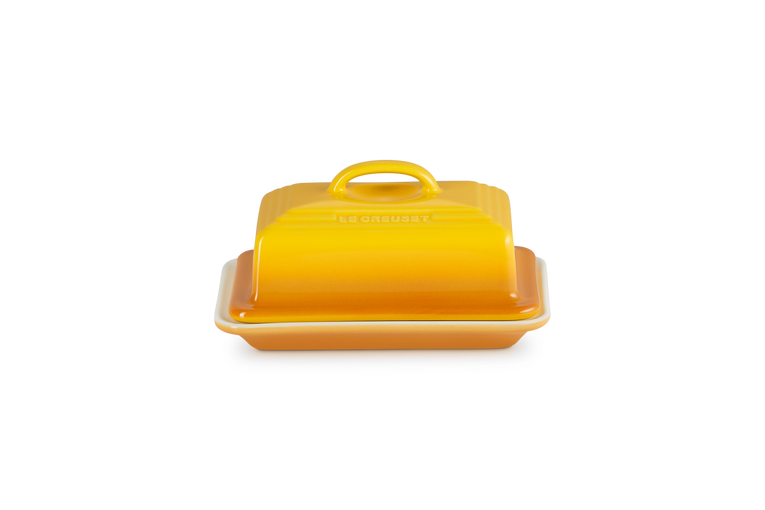 Le Creuset Butter Dish Nectar, durable glazed stoneware, thermoresistant, scratch-resistant, dishwasher safe – Keans