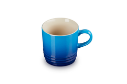 Le Creuset Stoneware Cappuccino Mug 200ml in Azure blue – durable, stylish coffee cup | Keans Claremorris