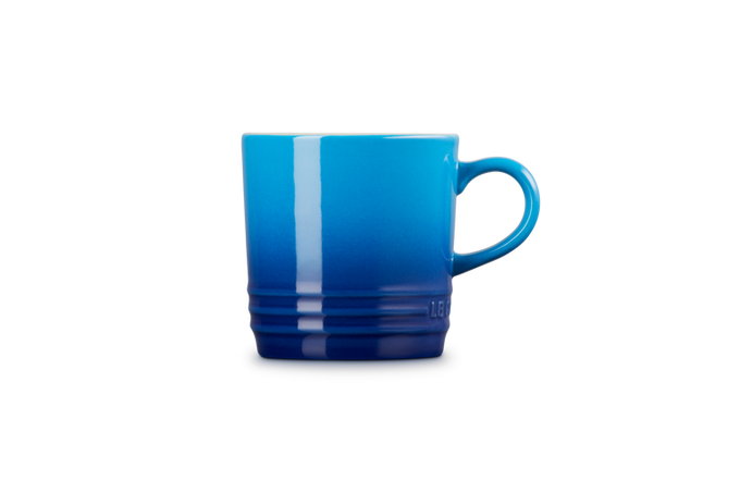Le Creuset Stoneware Cappuccino Mug 200ml in Azure blue – durable, stylish drinkware | Keans Claremorris