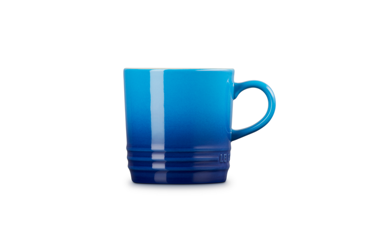 Le Creuset Stoneware Cappuccino Mug 200ml in Azure blue – durable, stylish drinkware | Keans Claremorris
